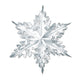 Metallic Winter Snowflake Silver 24in Each - Party Savers