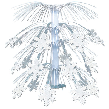 Snowflake Cascade Centerpiece 18in Each - Party Savers