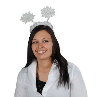 Glittered Snowflake Boppers Each - Party Savers