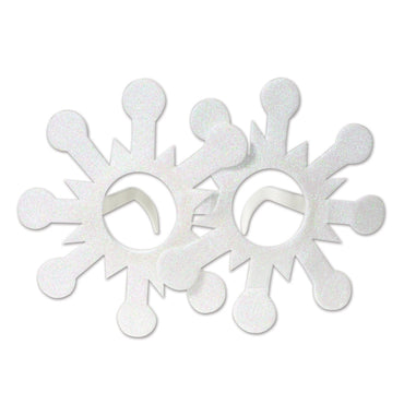 Snowflake Glittered Glasses Each - Party Savers