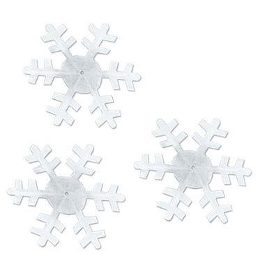 Winter Snowflakes 3.5in-4.5in 15pk - Party Savers