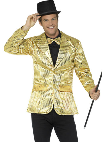 Mens Costume - Gold Sequin Jacket - Party Savers