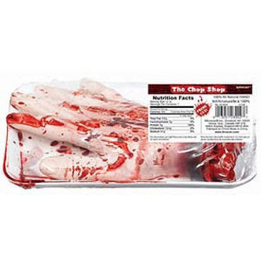 Meat Market Hand Value Size Plastic Decorations - Party Savers