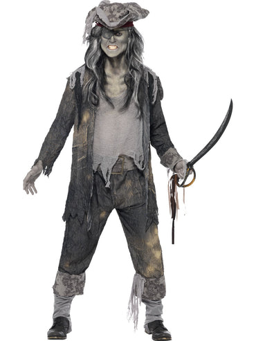 Mens Costume - Ghost Ship Ghoul - Party Savers