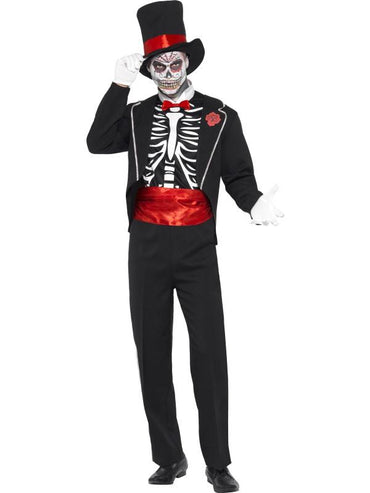 Mens Costume - Day of the Dead - Party Savers