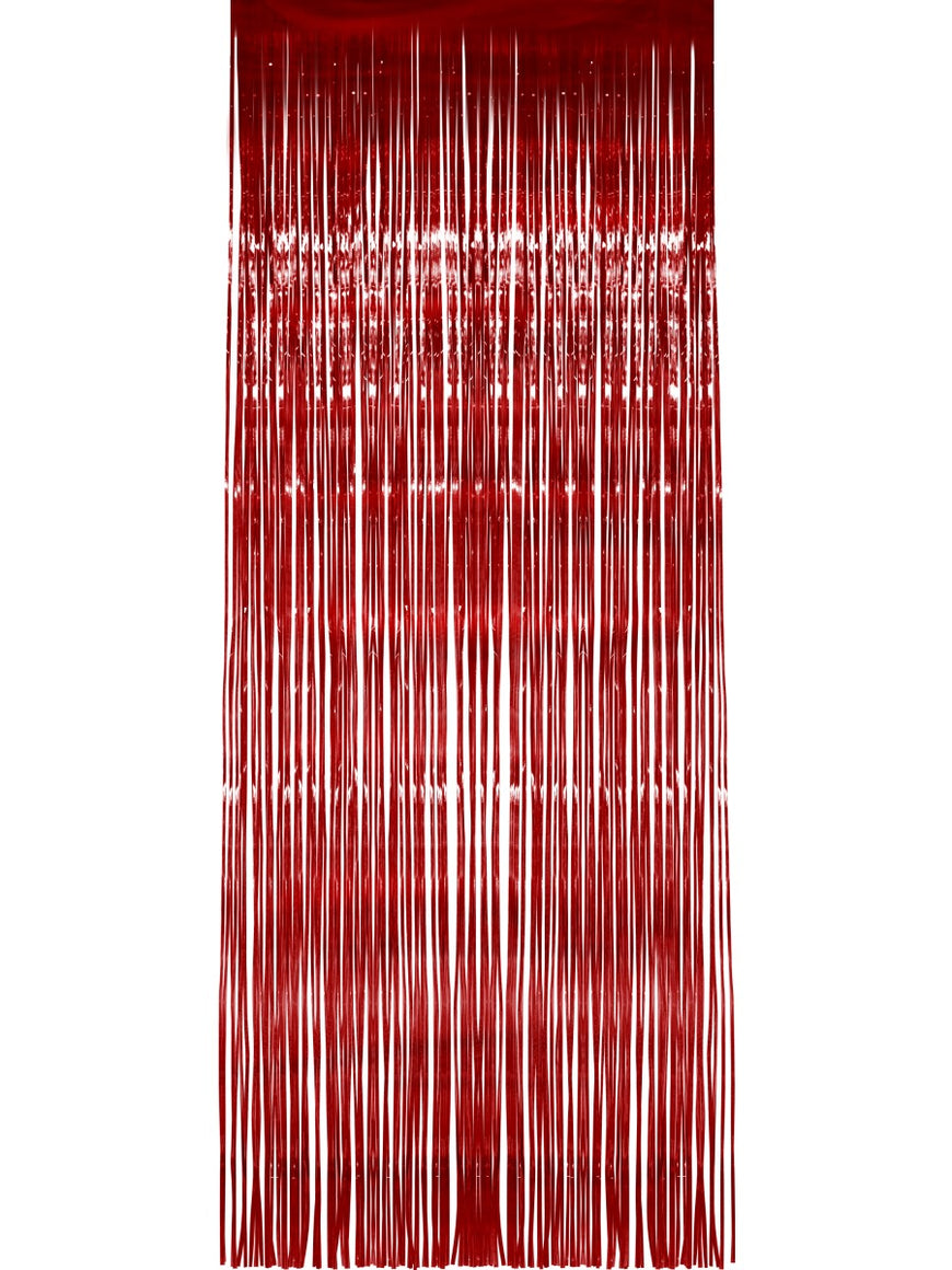 Red Shimmer Curtain - Party Savers