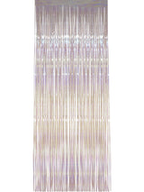 White Shimmer Curtain - Party Savers