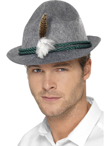 German Trenker Hat with Feather - Party Savers