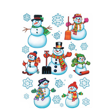 Snowman Clings 12in x 17in 16sh - Party Savers