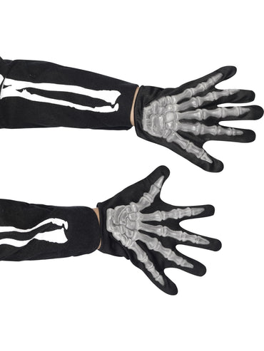 White Skeleton Gloves, Child - Party Savers