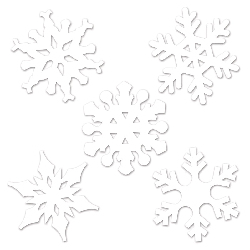 Mini Snowflake Cutouts 4in-4.5in 10pk - Party Savers