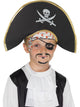 Black Pirate Captain Hat - Party Savers