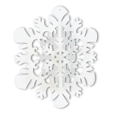3D Hanging Snowflake 14in - Party Savers