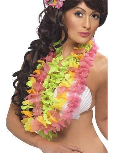 Hawaiian Lei Assorted Colours 3pk - Party Savers