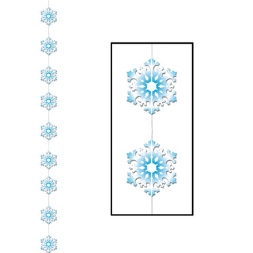 Snowflake Stringer 6ft 6in Each - Party Savers