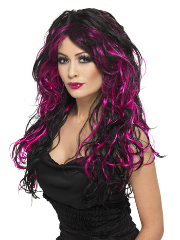 Pink Gothic Bride Wig - Party Savers