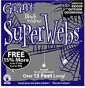 Black Spider Webbing - Party Savers