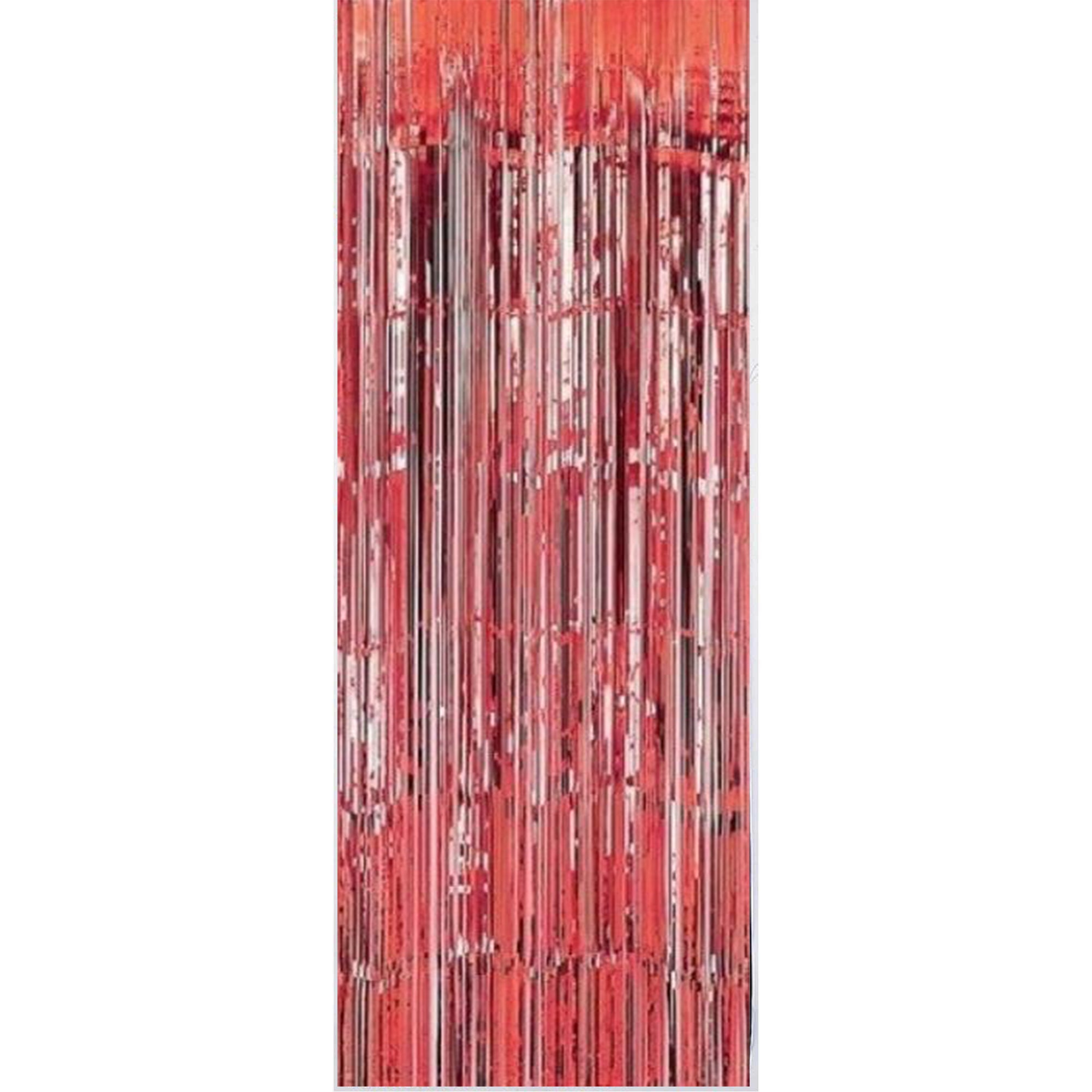 Silver Metallic Curtain 91.4cm x 2.43m Each - Party Savers