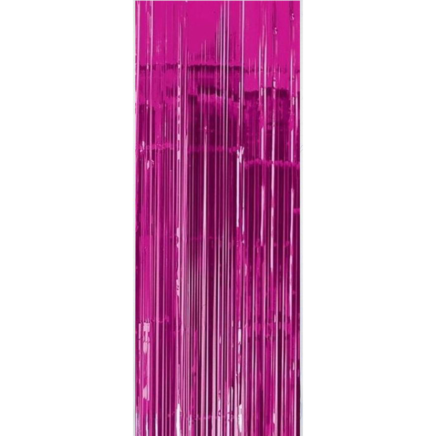 New Purple Metallic Curtain 91.4cm x 2.43m Each - Party Savers