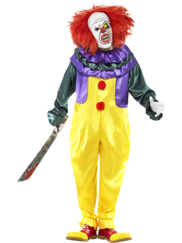 Mens Costume - Classic Horror Clown - Party Savers
