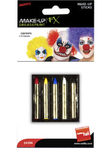 Multi Coloured Make-Up Sticks in 5 Colours - Party Savers