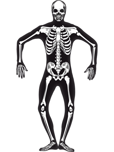 Black Skeleton Second Skin Costume