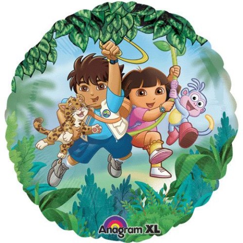 Dora And Diego Foil Balloon 17in - Party Savers
