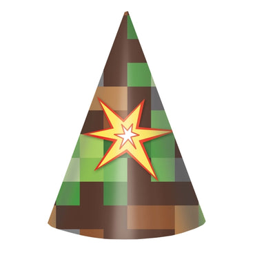 TNT Party! Cardboard Cone Hats 8pk - Party Savers
