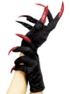 Black Halloween Gloves - Party Savers