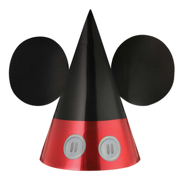 Mickey Mouse Forever Party Cone Hats 17cm 8Pk