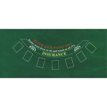 Casino Place Your Bets Black Jack Felt Game Board - Party Savers