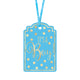 Blue Foil Stamped Paper Tags 25pk - Party Savers