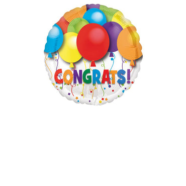 Bold Congratulations Balloon 45cms Foil Balloon 45cm - Party Savers