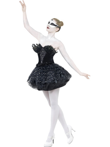 Womens Costume - Gothic Swan Masquerade - Party Savers