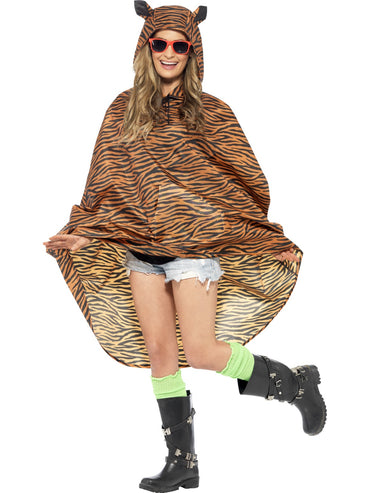 Men's Costume - Tiger Party Poncho - Party Savers