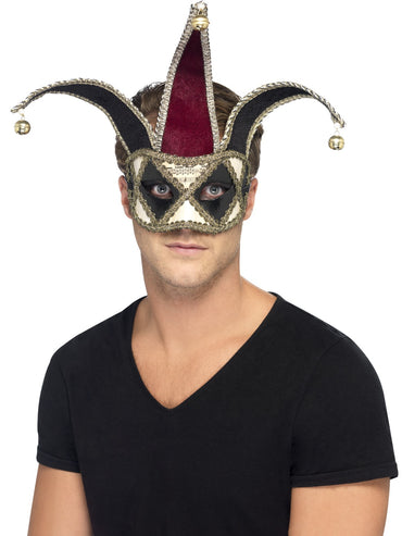 Multi Coloured Gothic Venetian Harlequin Eyemask - Party Savers