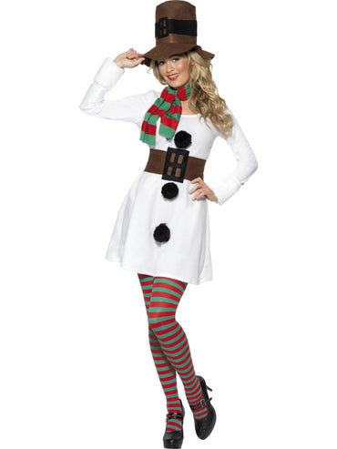 Womens Costume - Miss Snowman - Party Savers