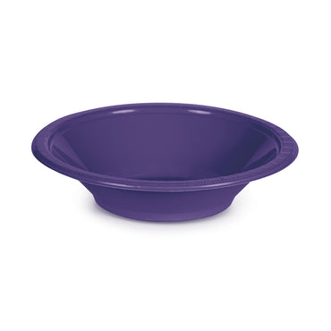 Purple Plastic Bowls 355ml 20pk - Party Savers