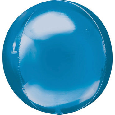 Blue Orbz Foil Balloon Packaged 38cm x 40cm - Party Savers