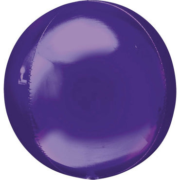 Purple Orbz Foil Balloon Packaged 38cm x 40cm - Party Savers