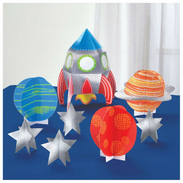 Blast Off Birthday 3D Table Decorating Kit - Party Savers