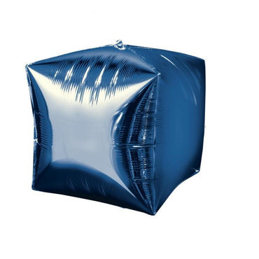 Blue Cubez Foil Balloon 38cm x 38cm - Party Savers