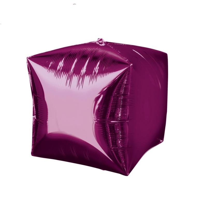 Purple Cubez Foil Balloon 38cm x 38cm - Party Savers