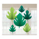 Palm Leaf Shaped Fan Decorations 6pk - Party Savers