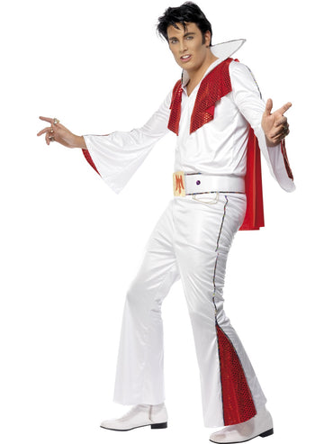 Mens Costume - Elvis Red Flare - Party Savers