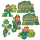 St Patrick's Day Cutouts 12in-14in 6pk - Party Savers