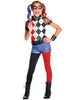 Girls Costume - Harley Quinn DC Superhero Girls Deluxe - Party Savers