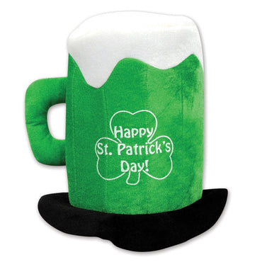 Plush St Patrick's Day Beer Mug Hat Each - Party Savers