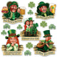 St Patrick's Day Cutouts 3.25in-14.75in 14pk - Party Savers