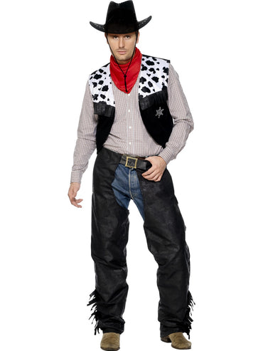 Mens Costume - Cowboy Leather - Party Savers